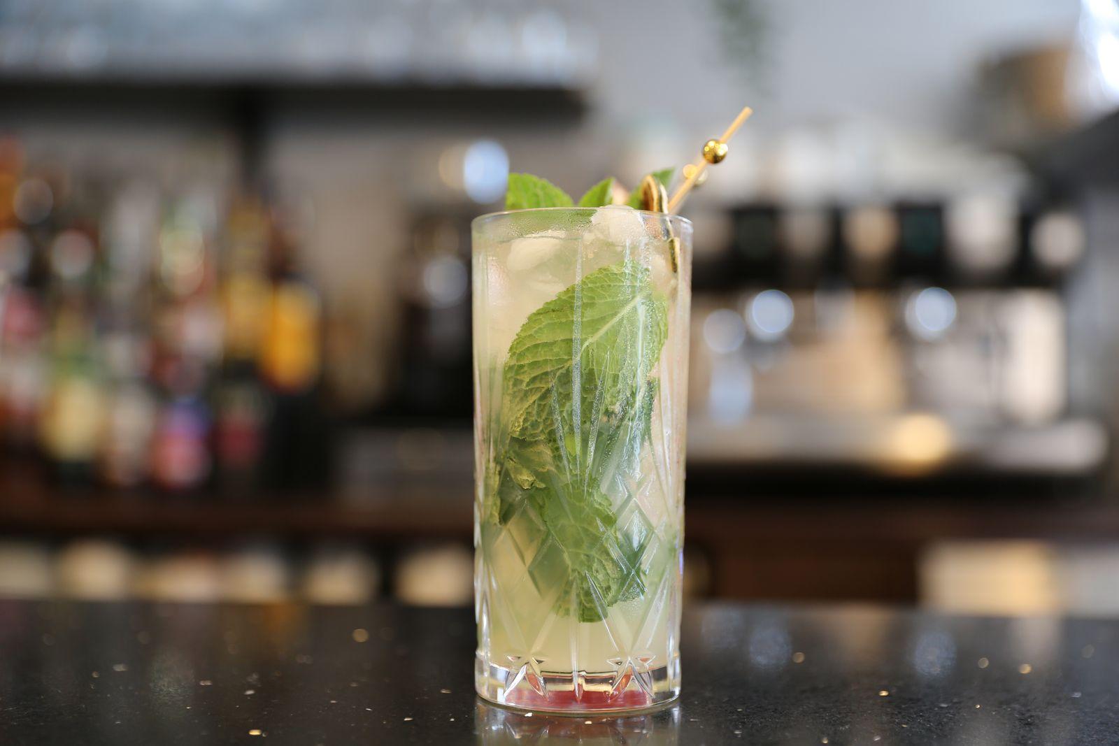 A mojito packed with fresh mint