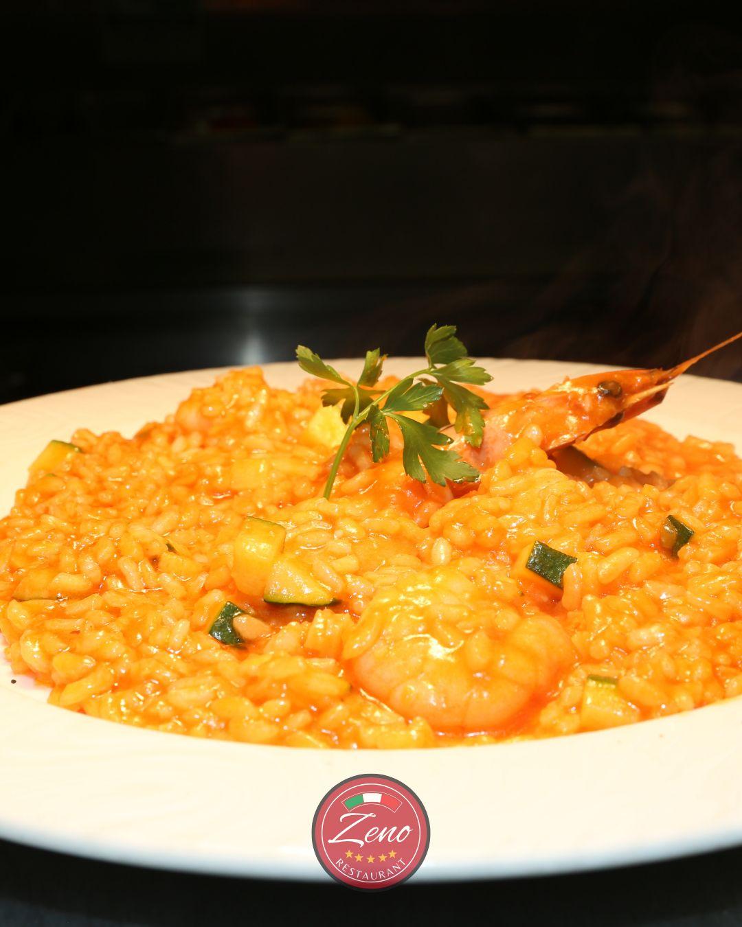 Prawn and asparagus risotto